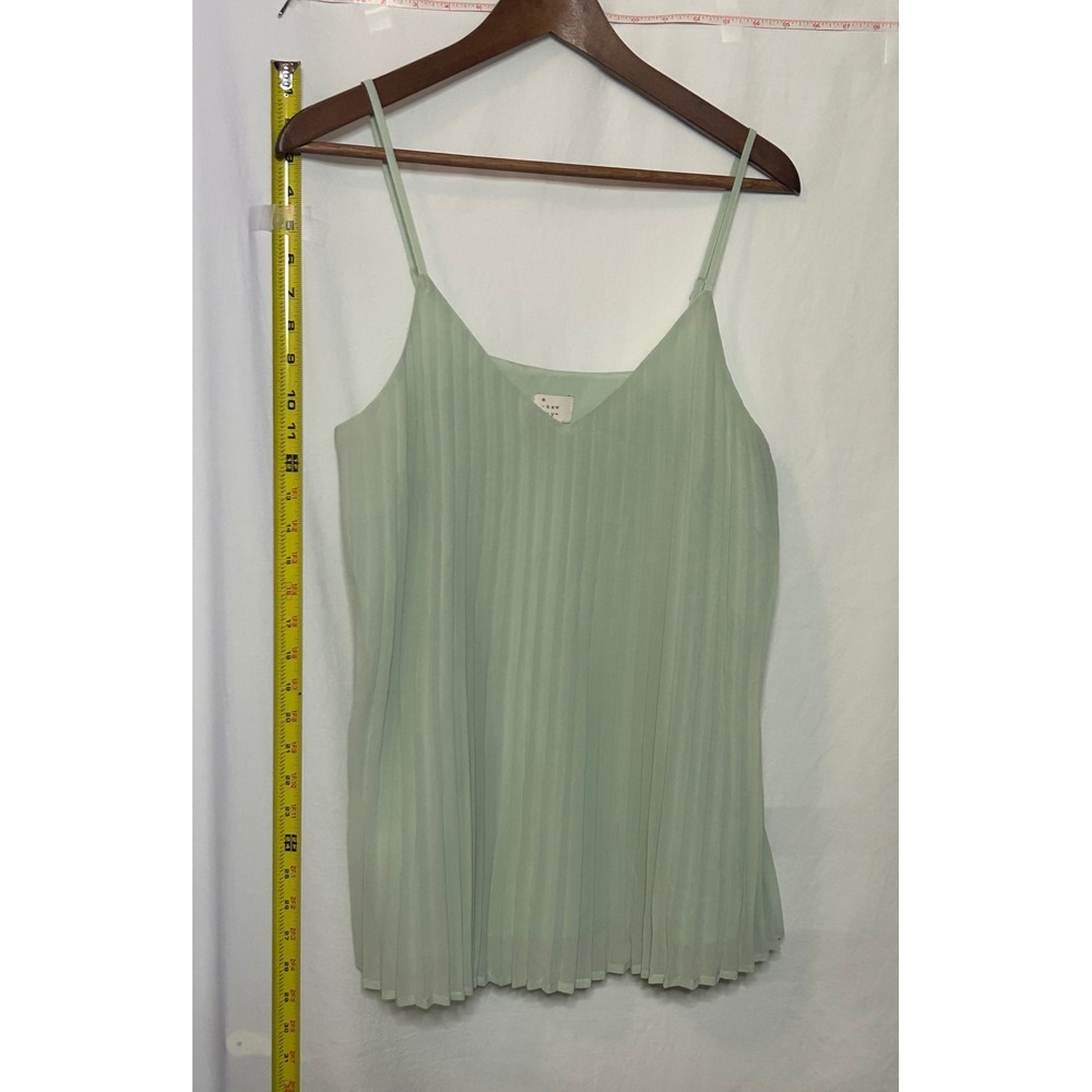 A New Day Women's‎ Mint Green Pleated Camisole Tank Top Size M